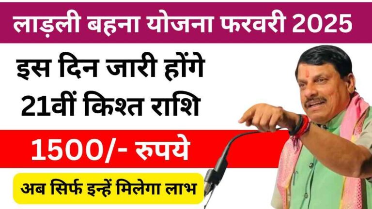 CM Ladli Behna Yojana 21th Installment Date