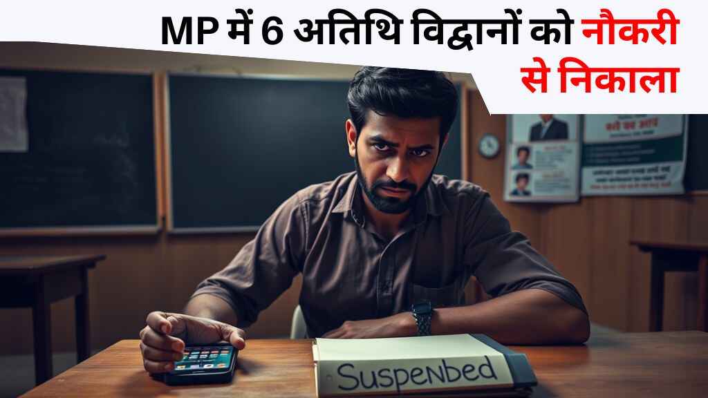 MP में 6 अतिथि विद्वानों को नौकरी से निकाला, सार्थक ऐप पर फर्जी हाजिरी डालना पड़ा भारी