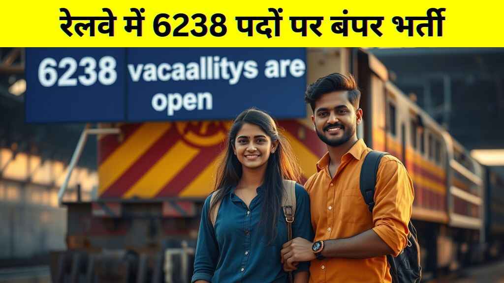 रेलवे में 6238 पदों पर बंपर भर्ती, 28 जुलाई तक करें आवेदन