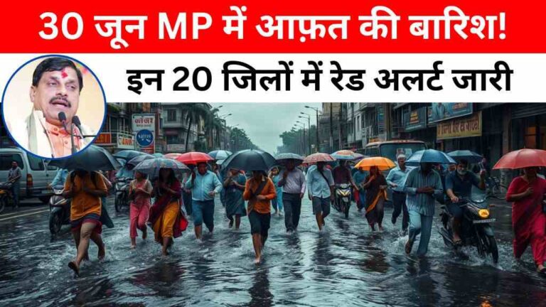 MP Weather: मध्य प्रदेश में आफत की बारिश, 20 जिलों में रेड अलर्ट, 24 घंटे में बरस सकते हैं 4.5 इंच पानी