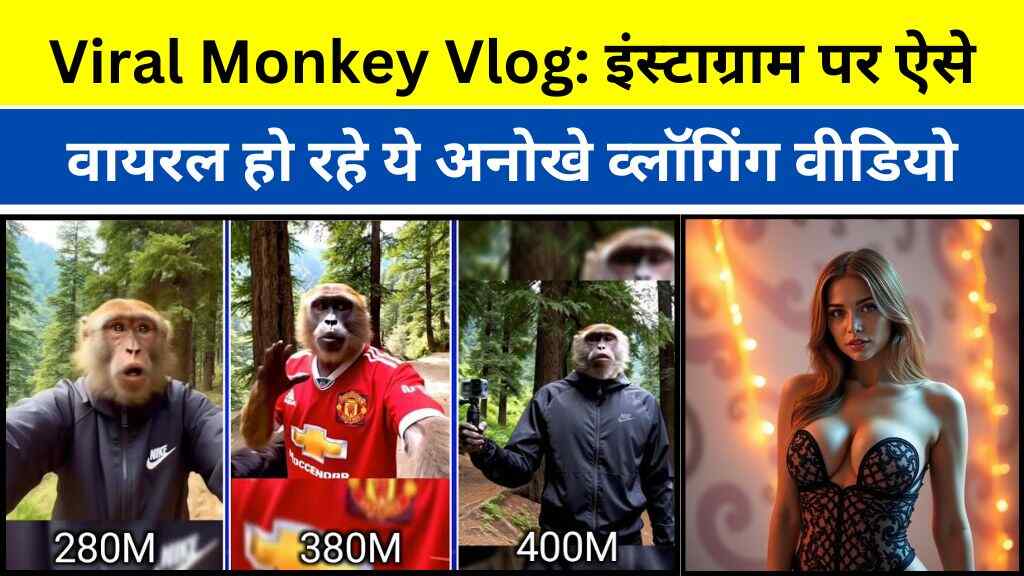 Viral Monkey Vlog: इंस्टाग्राम पर बंदर का वायरल हो रहा अनोखा व्लॉगिंग वीडियो