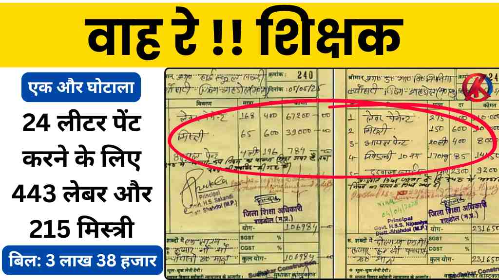 सरकारी स्कूल घोटाला 2025: