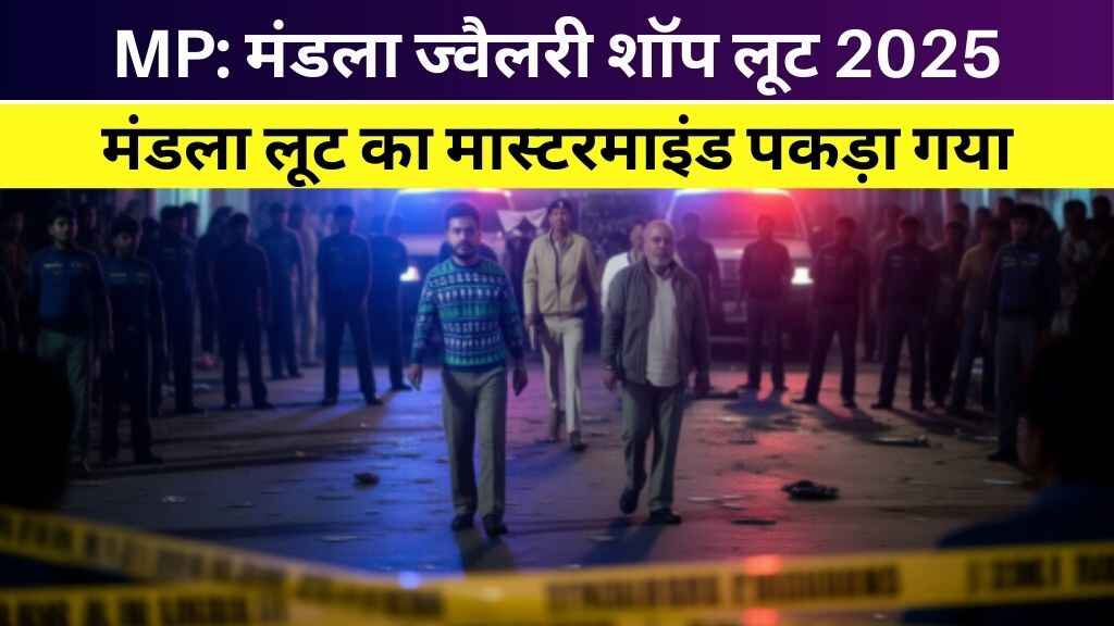 MP: मंडला ज्वैलरी शॉप लूट 2025 - मास्टरमाइंड सहित 3 आरोपी बिहार से गिरफ्तार